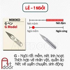 Bút sắt vẽ manga HOLBEIN Nikko cao cấp Nhật Bản, mực vẽ, giấy vẽ truyện tranh (món lẻ)