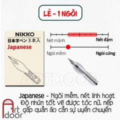 Bút sắt vẽ manga HOLBEIN Nikko cao cấp Nhật Bản, mực vẽ, giấy vẽ truyện tranh (món lẻ)