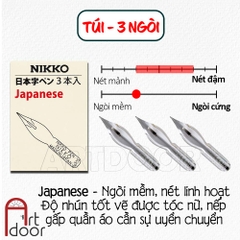 Bút sắt vẽ manga HOLBEIN Nikko cao cấp Nhật Bản, mực vẽ, giấy vẽ truyện tranh (món lẻ)
