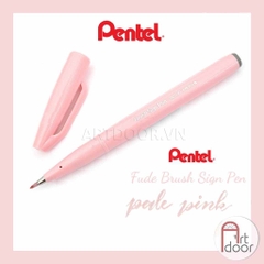 Bút màu viết thư pháp PENTEL Fude Touch (cây lẻ) - [xả kho]