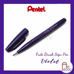 Bút màu viết thư pháp PENTEL Fude Touch (cây lẻ) - [xả kho]