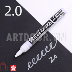 Bút acrylic SAKURA Pentouch viết thiệp cưới, vẽ vải, nhựa, kính, gỗ, đá, canvas