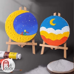 Cát Trắng trộn màu Acrylic siêu mịn (300g) vẽ tranh 3D, tạo hiệu ứng đắp nổi