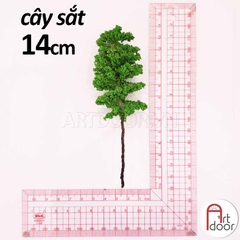 Cây Xanh làm mô hình, thủ công - Cây Thân sắt (14cm) - [xả kho]