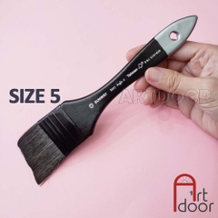 Cọ vẽ Bản Lớn đầu Vát SUNWAY lông Sóc (207A) lông Sóc, thân đen