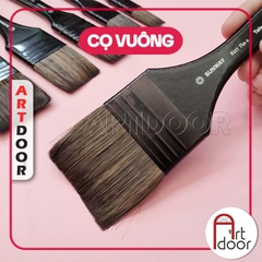 Cọ  vẽ quét Mảng đầu Vuông SUNWAY lông Sóc (207PXF) lông Sóc, thân đen