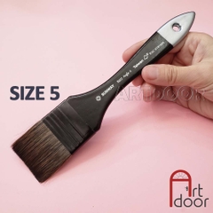 Cọ vẽ Bản Lớn đầu Vuông SUNWAY lông Sóc (207PXF) lông Sóc, thân đen