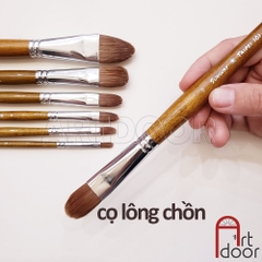 Cọ vẽ đầu Oval SUNWAY Taipei 101 lông Chồn Mix (B399)