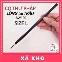 Cọ vẽ đầu Tỉa thư pháp ART SECRET lông tai Trâu (BW120) - Size L - [xả kho]