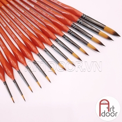 Cọ vẽ đầu tròn ARTPOWER (ZBS2) học vẽ màu nước, pentel poster, gouache, luyện thi trang trí màu