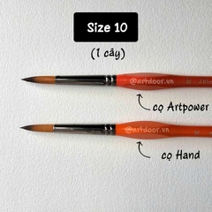 Cọ vẽ đầu tròn HAND (ZBS2), ARTPOWER (ZBS2) học vẽ trang trí màu nước, pentel poster, gouache