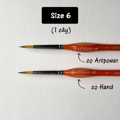 Cọ vẽ đầu tròn HAND (ZBS2), ARTPOWER (ZBS2) học vẽ trang trí màu nước, pentel poster, gouache