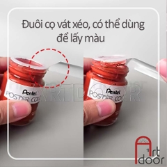 Cọ vẽ đầu Vuông SUNWAY thân Trong (B450) tập vẽ màu Nước, Acrylic, Gouache, tô tượng, đất sét, số hoá