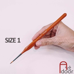 Cọ vẽ đầu tròn HAND (ZBS2) học vẽ màu nước, pentel poster, gouache, luyện thi trang trí màu