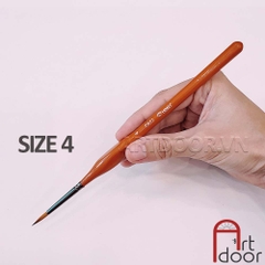 Cọ vẽ đầu tròn HAND (ZBS2) học vẽ màu nước, pentel poster, gouache, luyện thi trang trí màu