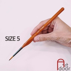 Cọ vẽ đầu tròn HAND (ZBS2) học vẽ màu nước, pentel poster, gouache, luyện thi trang trí màu