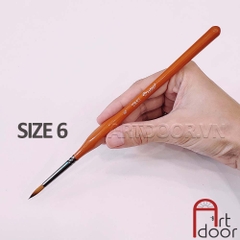 Cọ vẽ đầu tròn HAND (ZBS2) học vẽ màu nước, pentel poster, gouache, luyện thi trang trí màu