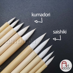 Cọ vẽ đầu Tròn màu nước HOLBEIN lông Hươu Nhật Bản