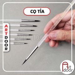 Cọ vẽ Tỉa nét mảnh LOHEV (thân Trong) tập vẽ màu Nước, Acrylic, Gouache, đất sét, số hoá