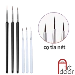 Cọ vẽ Tỉa nét siêu mảnh (giá Rẻ) tập vẽ màu Nước, Acrylic, Gouache, đất sét, số hoá