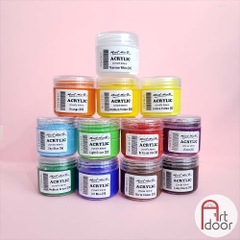 Combo màu vẽ Acrylic MONT MARTE Hũ (chiết 30ml) custom áo, vải, gỗ, kính, tô tượng, đất sét, số hóa