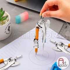 Compa vẽ kỹ thuật có thước gắn kèm dễ sử dụng