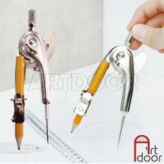 Compa vẽ kỹ thuật có thước gắn kèm dễ sử dụng