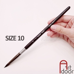 Cọ vẽ màu nước đầu Tròn SUNWAY Basic (B207) lông Sóc, thân Đen
