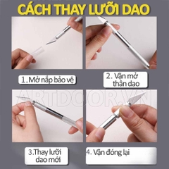 Dao cắt MONT MARTE làm thủ công (kèm 3 lưỡi) - [xả kho]