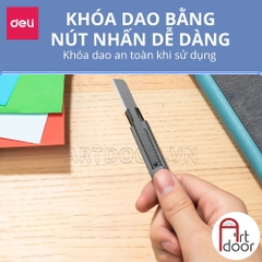 Dao gọt bút chì DELI (60 30 độ) cắt tỉa rọc giấy, làm mô hình kiến trúc nội thất