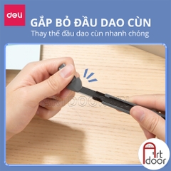 Dao gọt bút chì DELI (60 30 độ) cắt tỉa rọc giấy, làm mô hình kiến trúc nội thất