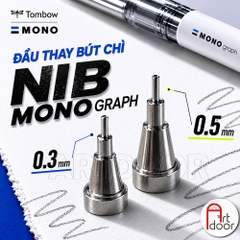 Đầu thay bút chì kim bấm TOMBOW dòng Mono Graph (đầu 03/05mm)