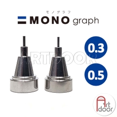 Đầu thay bút chì kim bấm TOMBOW dòng Mono Graph (đầu 03/05mm)
