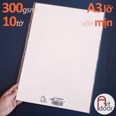 Giấy vẽ màu nước FABRIANO Ý dày 300gsm (vân mịn)