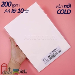 Giấy vẽ màu nước BAOHONG 100% Cotton dày 200~300gsm (vân nổi Cold)