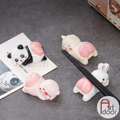 Giá gác cọ vẽ tranh bằng Sứ hình thú