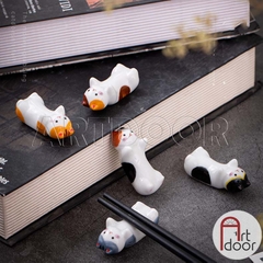 Giá gác cọ vẽ tranh bằng Sứ hình thú