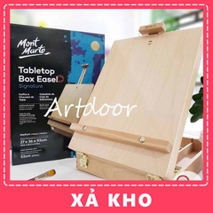 Giá vẽ để bàn MONT MARTE Box hộp đựng gỗ sồi (0039) - [xả kho]