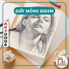 Giấy binh bài BÃI BẰNG A3/ A2  vẽ hình họa (Rất Mỏng 60gsm) vẽ nháp sau đó scan lại