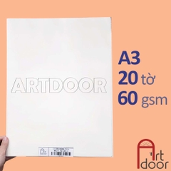 Giấy binh bài BÃI BẰNG A3 vẽ hình họa (Rất Mỏng 60gsm) vẽ nháp sau đó scan lại - A3 (20 tờ) - [HỎA TỐC HCM]