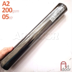 Giấy vẽ màu CANSON giấy Đen dày 200~230gsm (trơn)