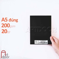 Giấy vẽ màu CANSON giấy Đen dày 200gsm (trơn)