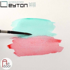 Giấy vẽ màu nước LEYTON 100% Cotton dày 300gsm (vân nổi Cold) - A4 Lỡ (10 tờ) - [xả kho]