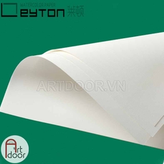 Giấy vẽ màu nước LEYTON khổ lớn A3 100% Cotton dày 300gsm (vân mịn/ nổi) - [HỎA TỐC HCM] - [xả kho]
