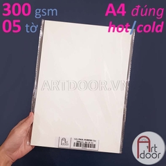 Giấy vẽ màu nước PAUL RUBENS 50% Cotton dày 300gsm (vân nổi Cold)