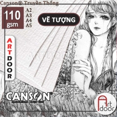 Giấy vẽ chì CANSON Truyền Thống mỏng 110gsm (vân ngang)