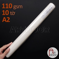 Giấy CANSON Mỏng (110gsm) vẽ chân dung, đầu tượng, tĩnh vật, luyện thi hình họa chì