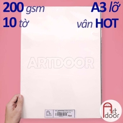 Giấy vẽ màu nước BAOHONG 100% Cotton dày 200~300gsm (vân mịn Hot)