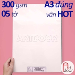 Giấy vẽ màu nước BAOHONG 100% Cotton dày 200~300gsm (vân mịn Hot)