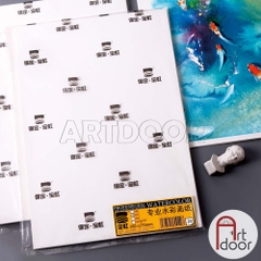 Giấy vẽ màu nước BAOHONG bột gỗ khổ Đúng dày 230~300gsm (vân nổi Rough)
